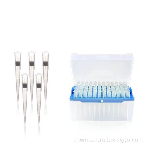 Plastic Bulk Micro Pipette Tips - Blue, Yellow, 10ul, DNase RNase Free for Laboratory Use